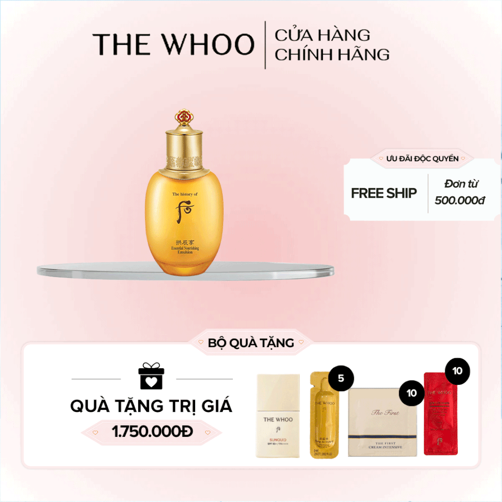 Sữa dưỡng ẩm da Whoo Gongjinhyang Essential Nourishing Emulsion