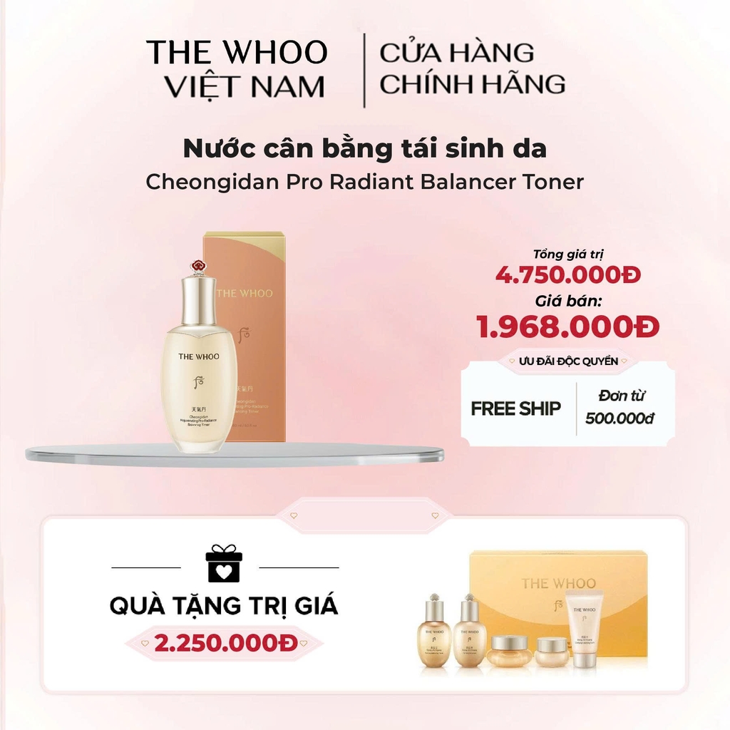 Nước cân bằng tái sinh da Cheongidan Pro Radiant Balancer Toner