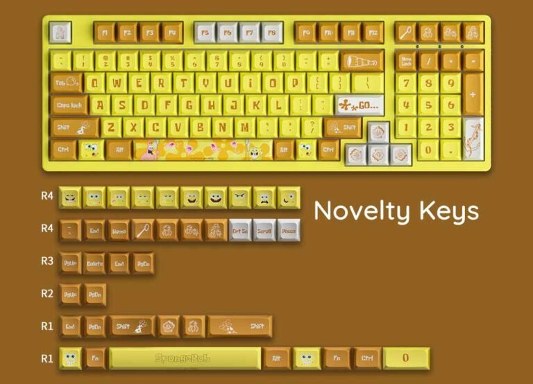 Bàn phím cơ AKKO 3098S SpongeBob (RGB / PBT Dye-subbed / JDA profile / AKKO CS switch)