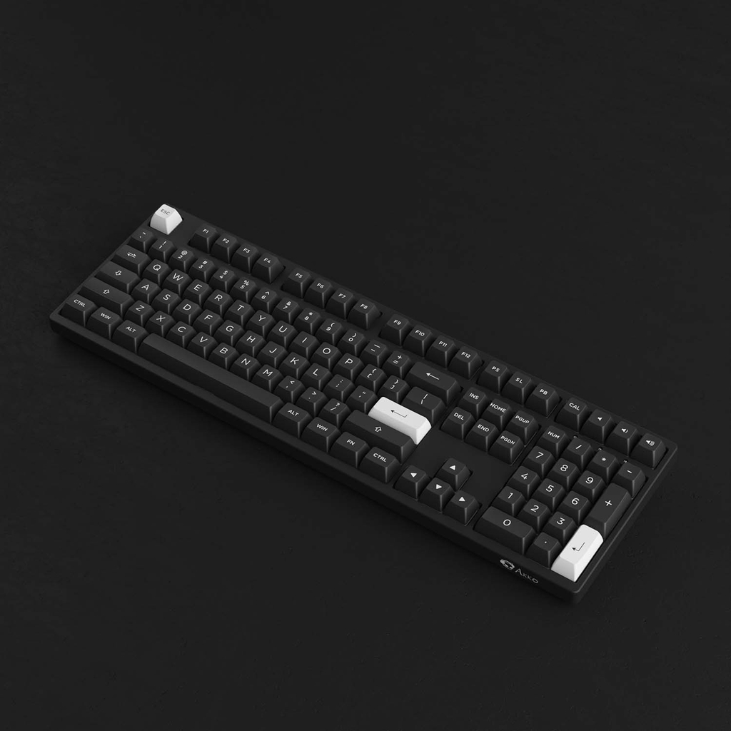 Bàn phím cơ AKKO 3108 RF White on Black (Dual-mode / AKKO sw v3)