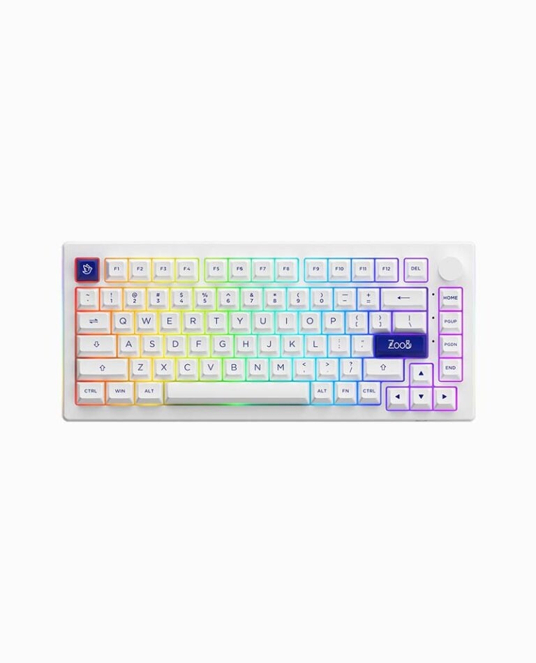 Bàn phím cơ AKKO 5075B Plus Blue on White (Multi-modes / RGB / Hotswap / Gasket mount)