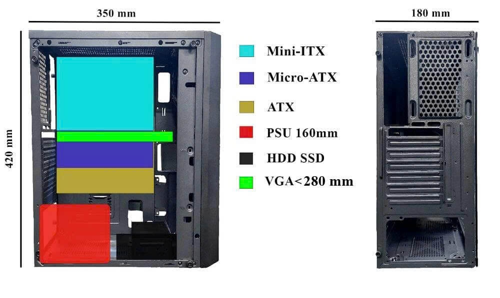 Case Infinity Raven - Mid Tower ATX