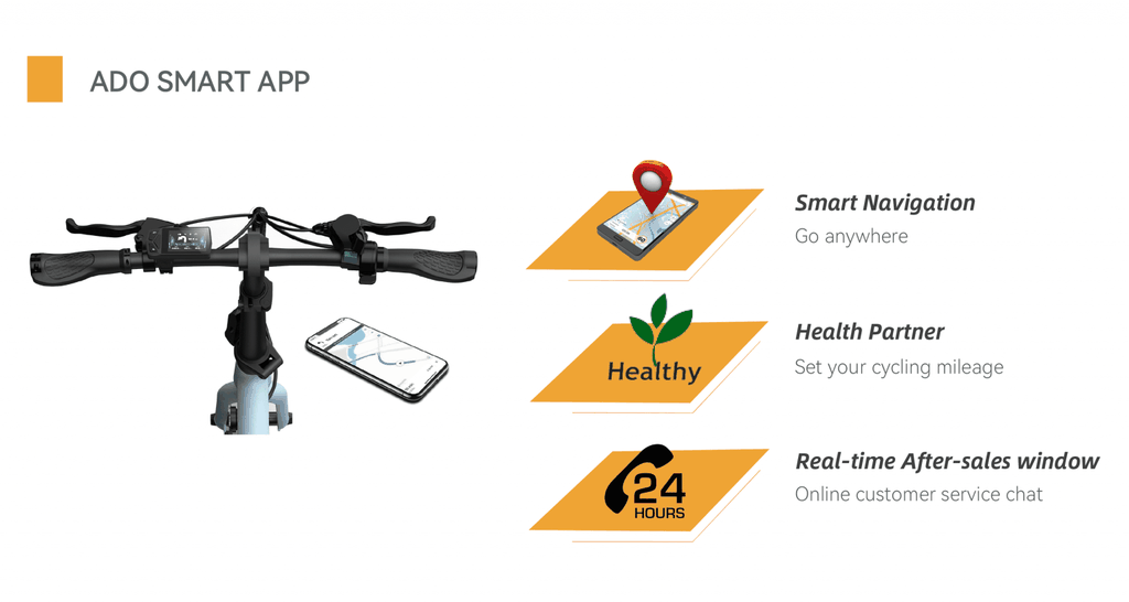 ADO A28 Đà Nẵng được trang bị màn hình 3,5 inch gắn trên ghi đông