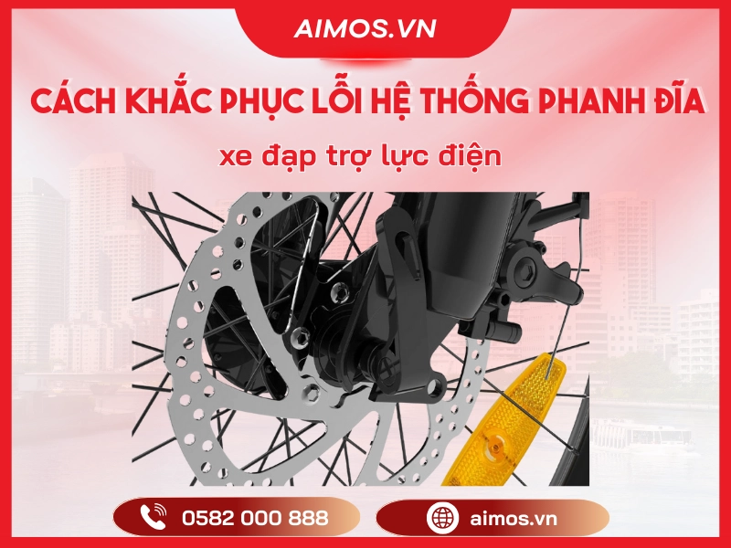 Cách khắc phục hệ thống phanh đĩa xe đạp trợ lực điện