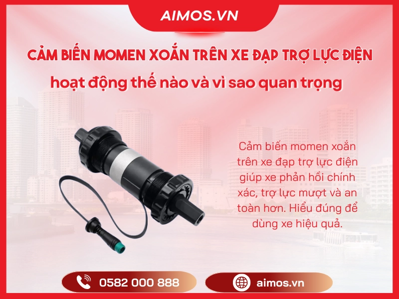 Cảm biến momen xoắn trên xe đạp trợ lực điện