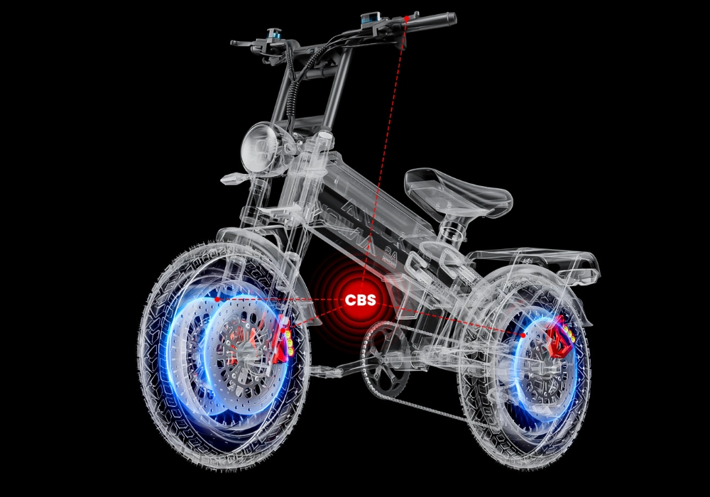 CBS & phanh đĩa kép phía trước