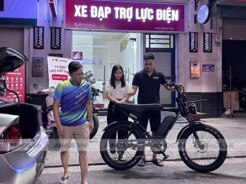 Dịch vụ chạy thử xe đạp trợ lực điện tại AIMOS
