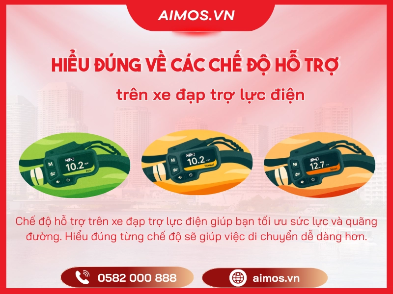 Hiểu đúng về các chế độ hỗ trợ trên xe đạp trợ lực điện