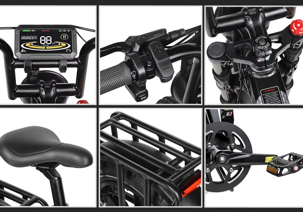 Chi tiết xe đạp trợ lực điện Samebike RS A02