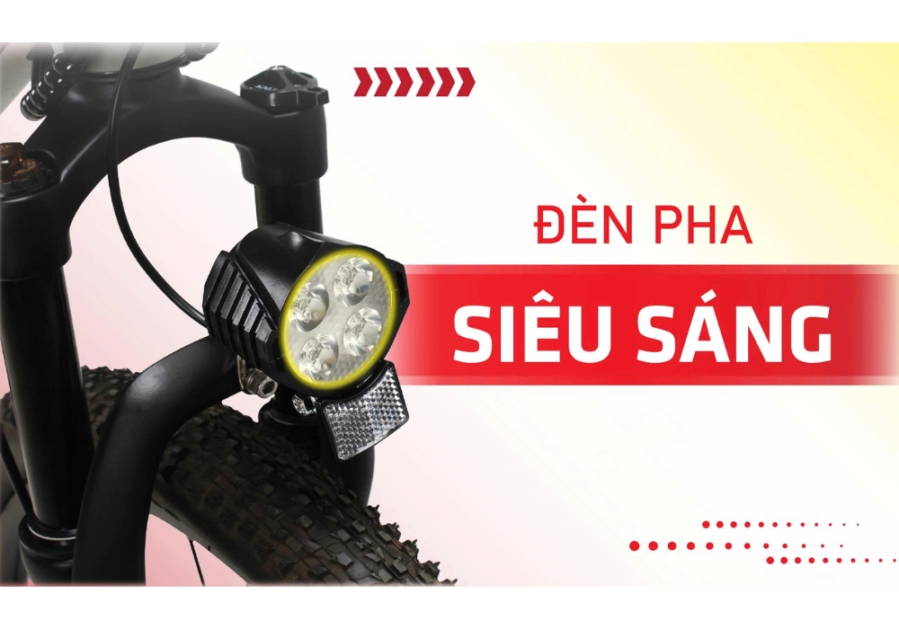 Trang bị đèn LED tiêu chuẩn, chiếu sáng an toàn