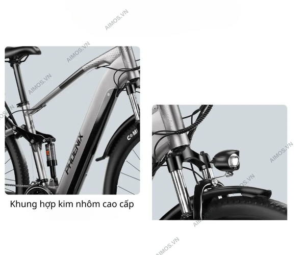 Trang bị phuộc trước, đèn xe đầy đủ