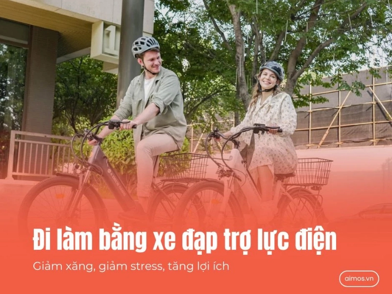 Đi làm bằng xe đạp trợ lực điện
