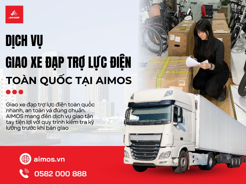 Dịch vụ giao xe đạp trợ lực điện toàn quốc tại AIMOS