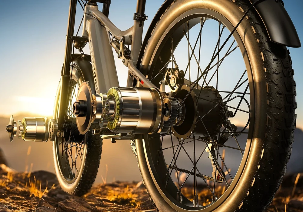 Động cơ kép 1000W giúp Shengmilo S600 đạt tốc độ tối đa 40 km/h