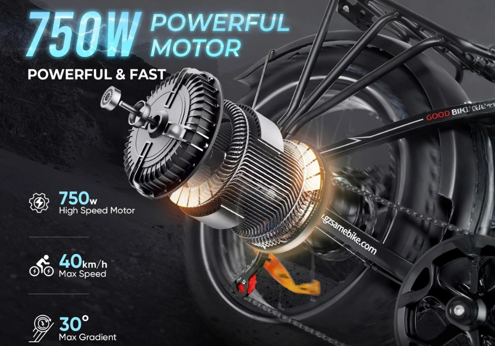 Động cơ 750W mạnh mẽ