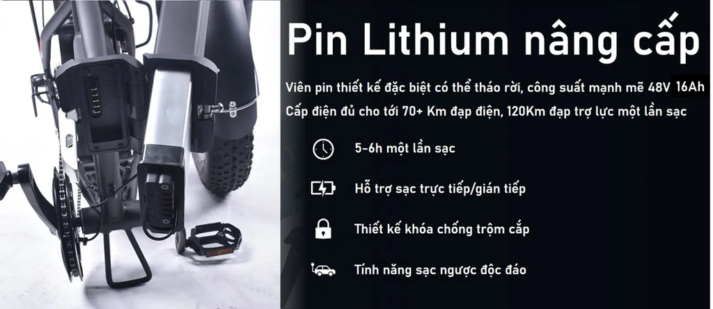 Xe Đạp Trợ Lực Điện SR Ebike Raptor X Bản cao cấp