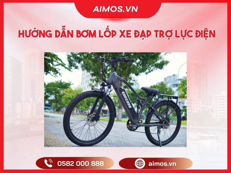 Hướng dẫn bơm lốp xe đạp trợ lực điện đúng PSI