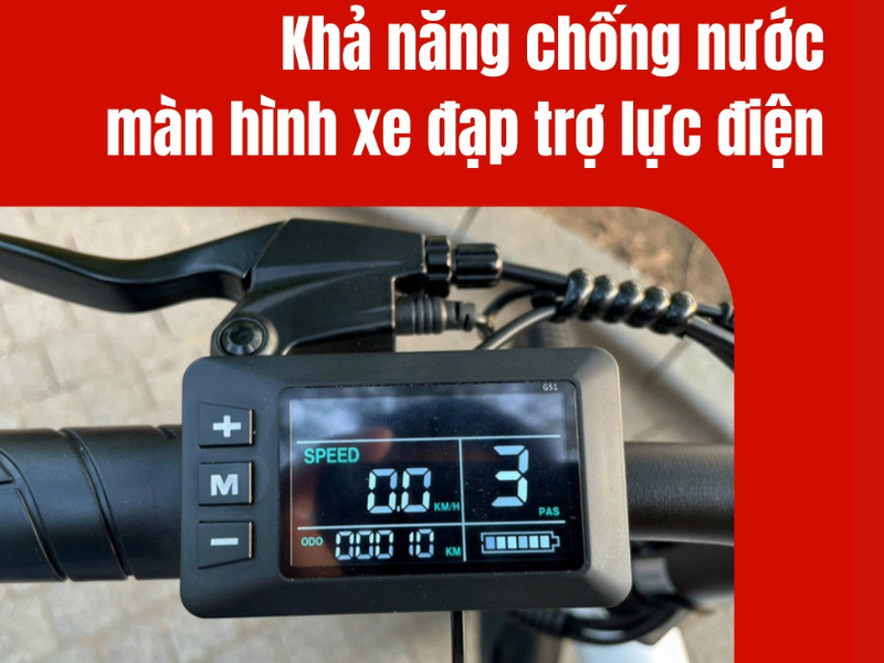 Khả năng chống nước màn hình xe đạp trợ lực điện