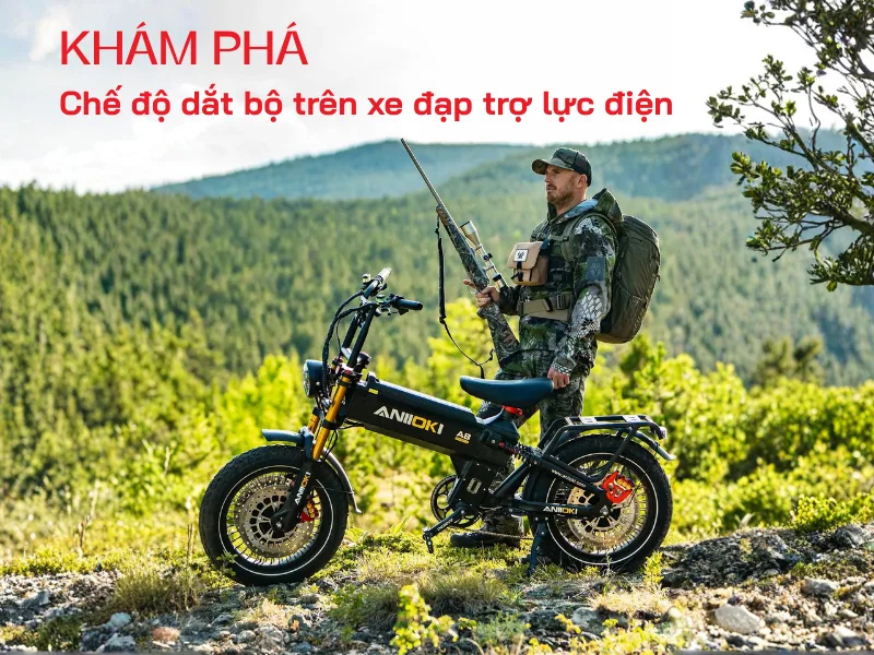 Chế độ dắt bộ trên xe đạp trợ lực điện, cách sử dụng an toàn và hiệu quả