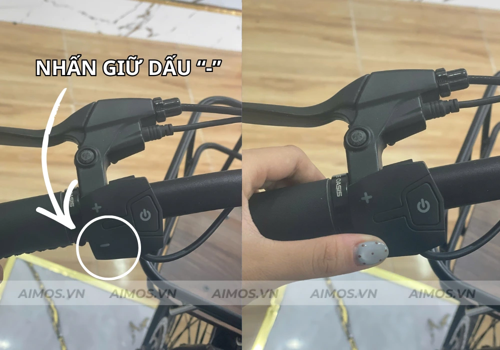 Cách kích hoạt chế độ dắt bộ trên xe đạp trợ lực điện