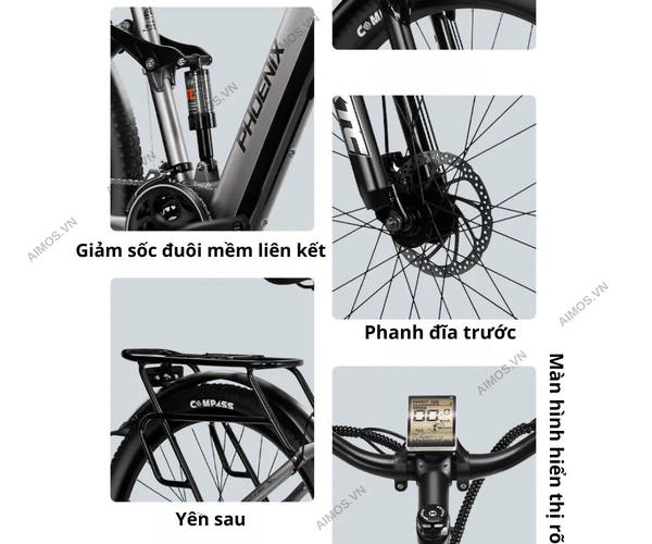 Vành đúc hợp kim - 12 nan - 29 inch