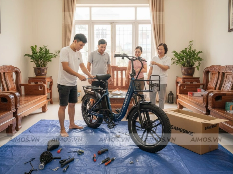 Lắp ráp xe đạp trợ lực điện tại nhà siêu dễ dàng