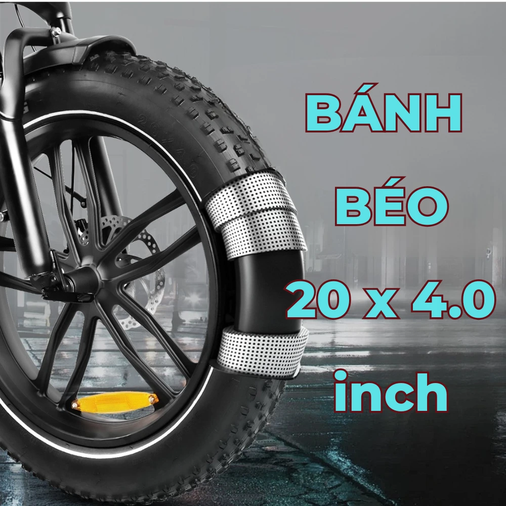 Lốp béo 20 x 4.0 inch Bám đường cực đỉnh Lốp béo 20 x 4.0 inch bám đường cực đỉnh