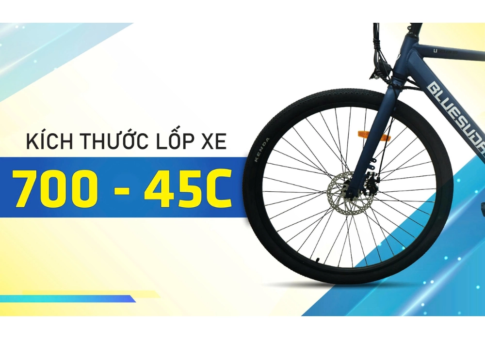 Lốp xe mang kích thước tiêu chuẩn của dòng city bike