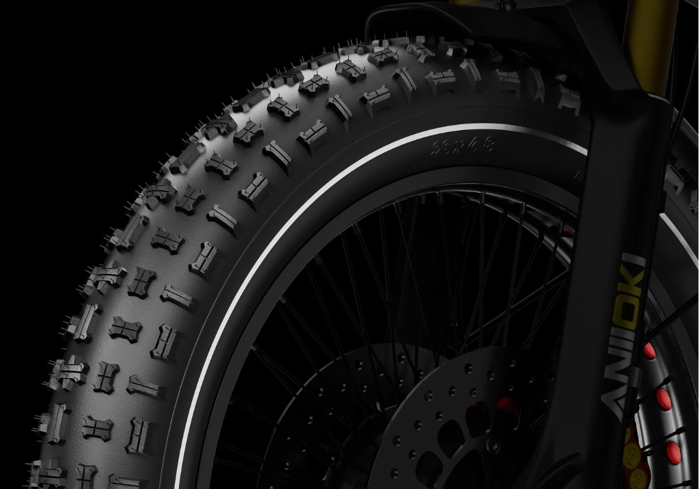 Lốp lớn 26×4.8 inch &amp; vành nhôm hai lớp