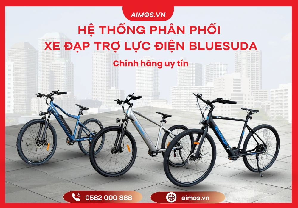AIMOS là hệ thống phân phối xe đạp trợ lực điện Bluesuda chính hãng, uy tín