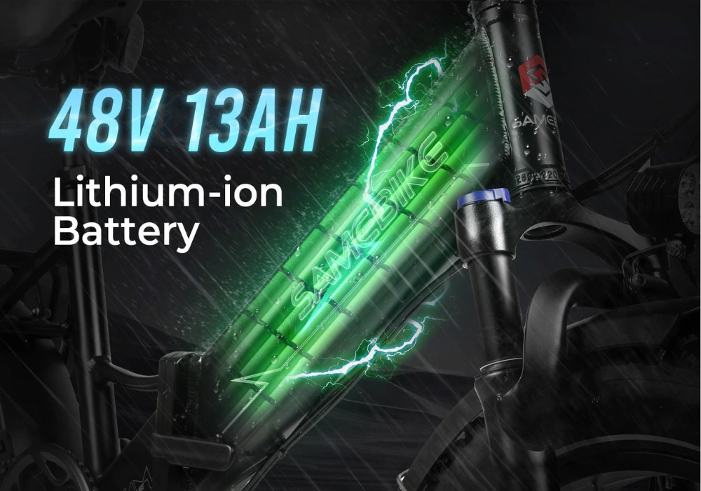 Pin 48V 13Ah đi được 40 đến 80 km chỉ với một lần sạc