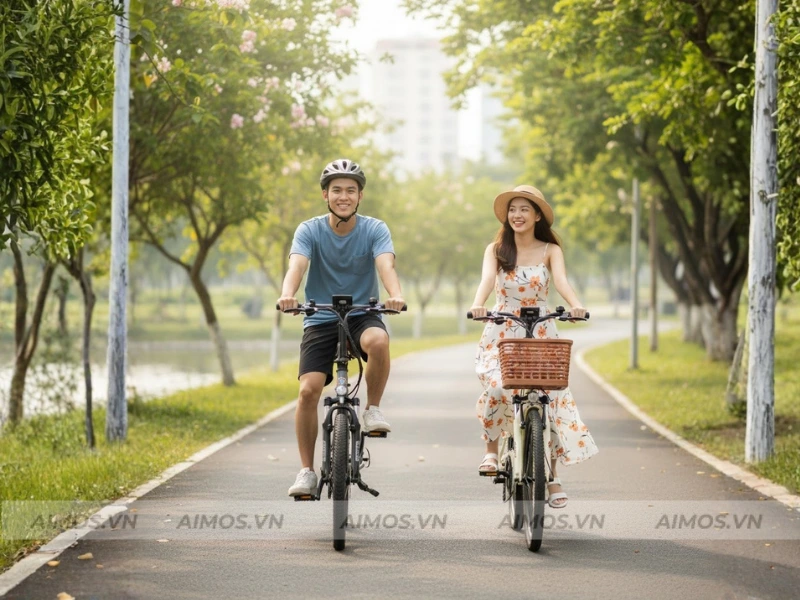 Rèn luyện thể chất bằng xe đạp trợ lực điện