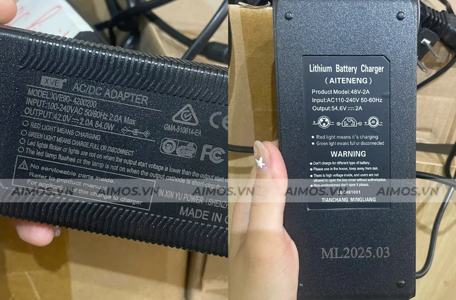 Sạc input hỗ trợ dải điện áp rộng