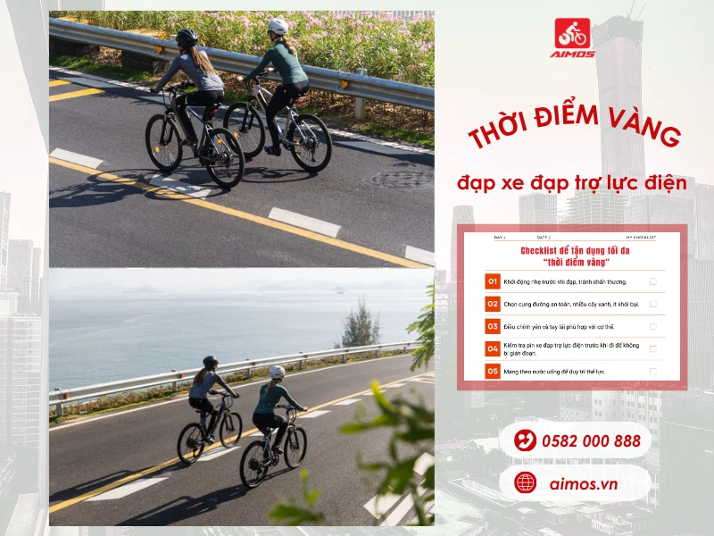 Thời điểm vàng đạp xe đạp trợ lực điện