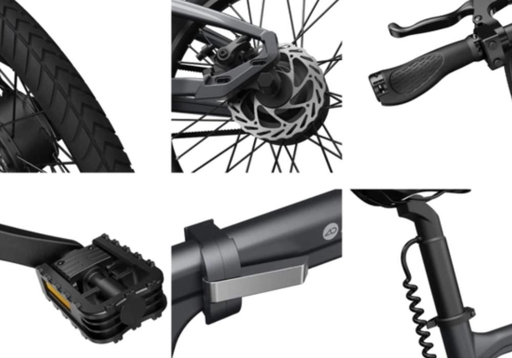 Những trang bị trên xe đạp trợ lực điện Ado A20 Lite