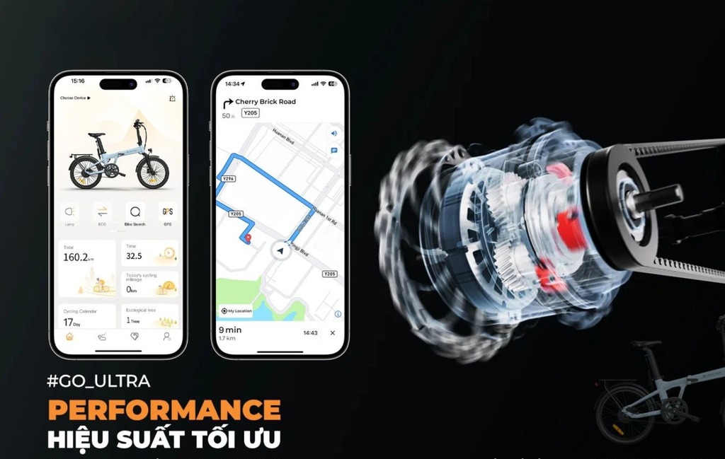 Ứng dụng ADO Smart App, cho phép người dùng theo dõi hành trình