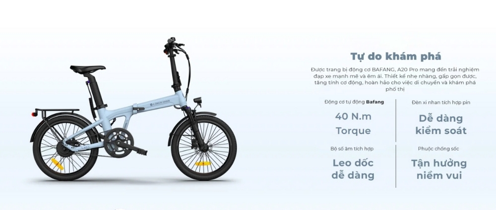 Xe Đạp Trợ Lực Điện ADO Air20 Pro