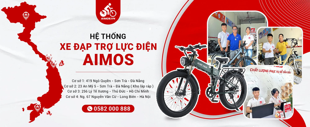Aimos.vn là hệ thống cửa hàng uy tín chuyên kinh doanh xe đạp trợ lực. Khách hàng luôn tin tưởng và chọn mua xe đạp trợ lực điện ADO A20 Air Hà Nội 
