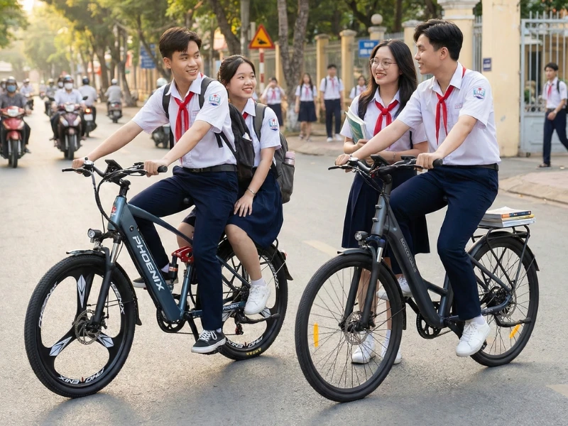 Xe đạp trợ lực điện cho học sinh cấp 2