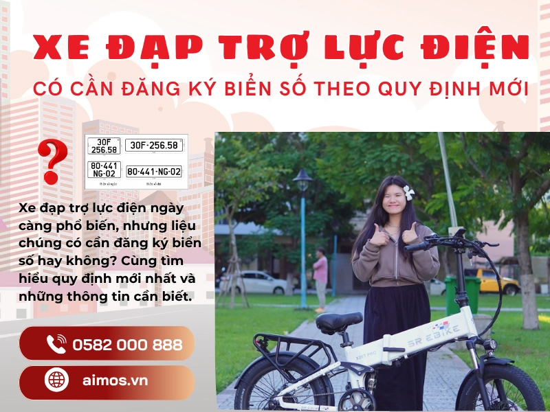 Xe đạp trợ lực điện có cần đăng ký biển số theo quy định mới?