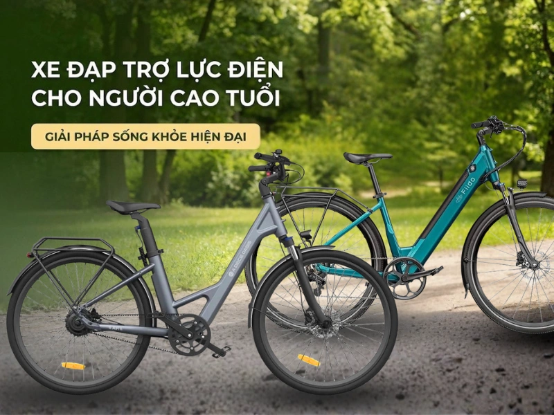 Xe đạp trợ lực điện dành cho người già bền đẹp