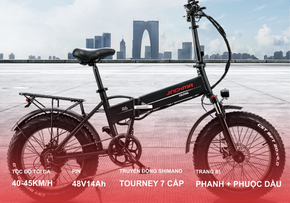 Xe đạp trợ lực điện Jinghma R6