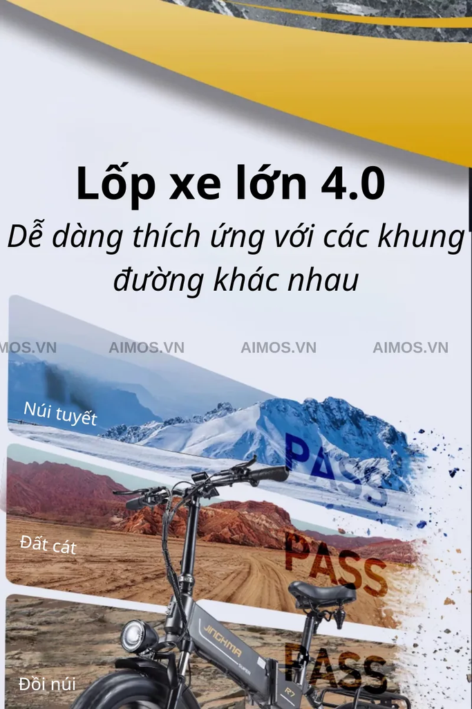 Lốp xe béo và giảm xóc hiệu quả