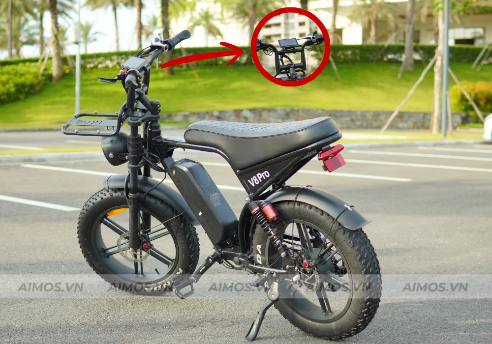Xe đạp trợ lực điện Ouxi V8 Pro trang bị màn hình LCD lớn và sắc nét