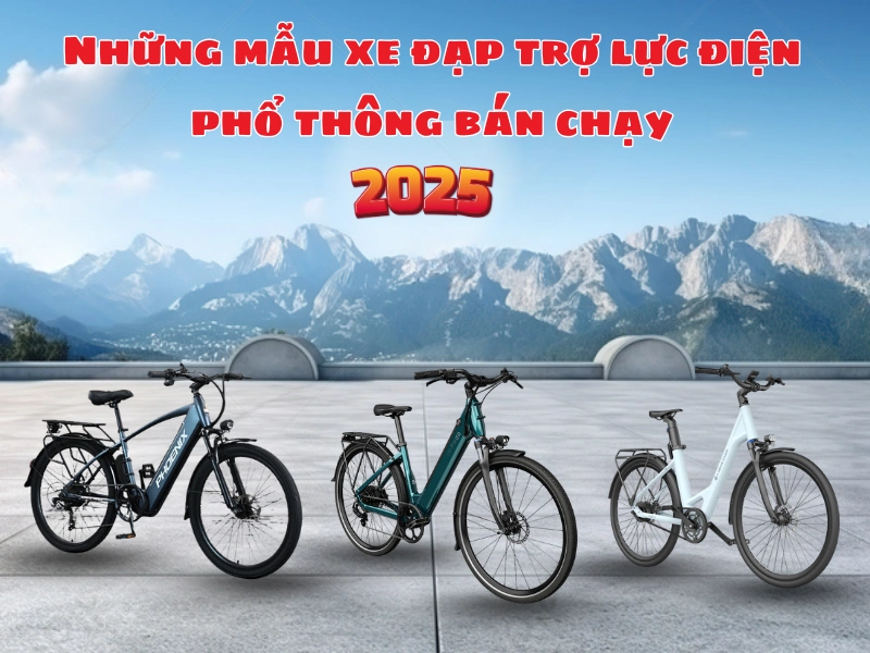 Những mẫu xe đạp trợ lực điện phổ thông bán chạy năm 2025