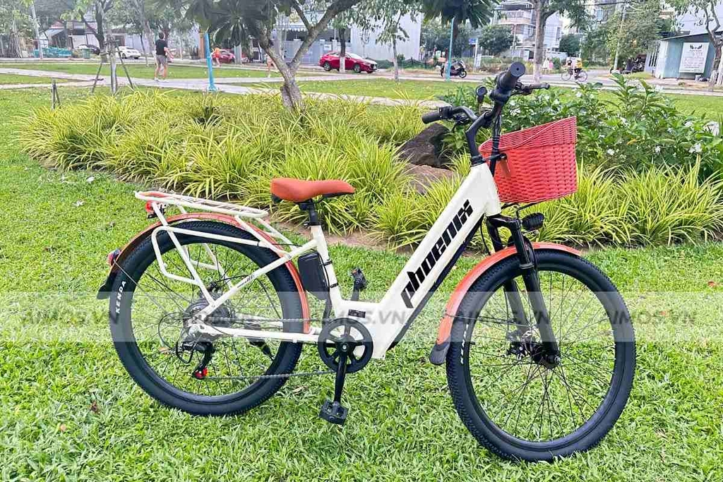 Xe đạp trợ lực điện Phoenix C1 làm từ hợp kim nhôm nhẹ, bền chắc