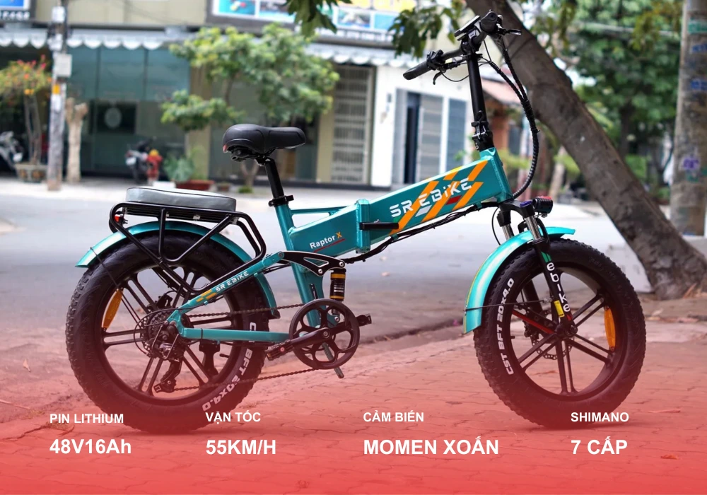 Xe đạp trợ lực điện RAPTOR X Bản Cao Cấp
