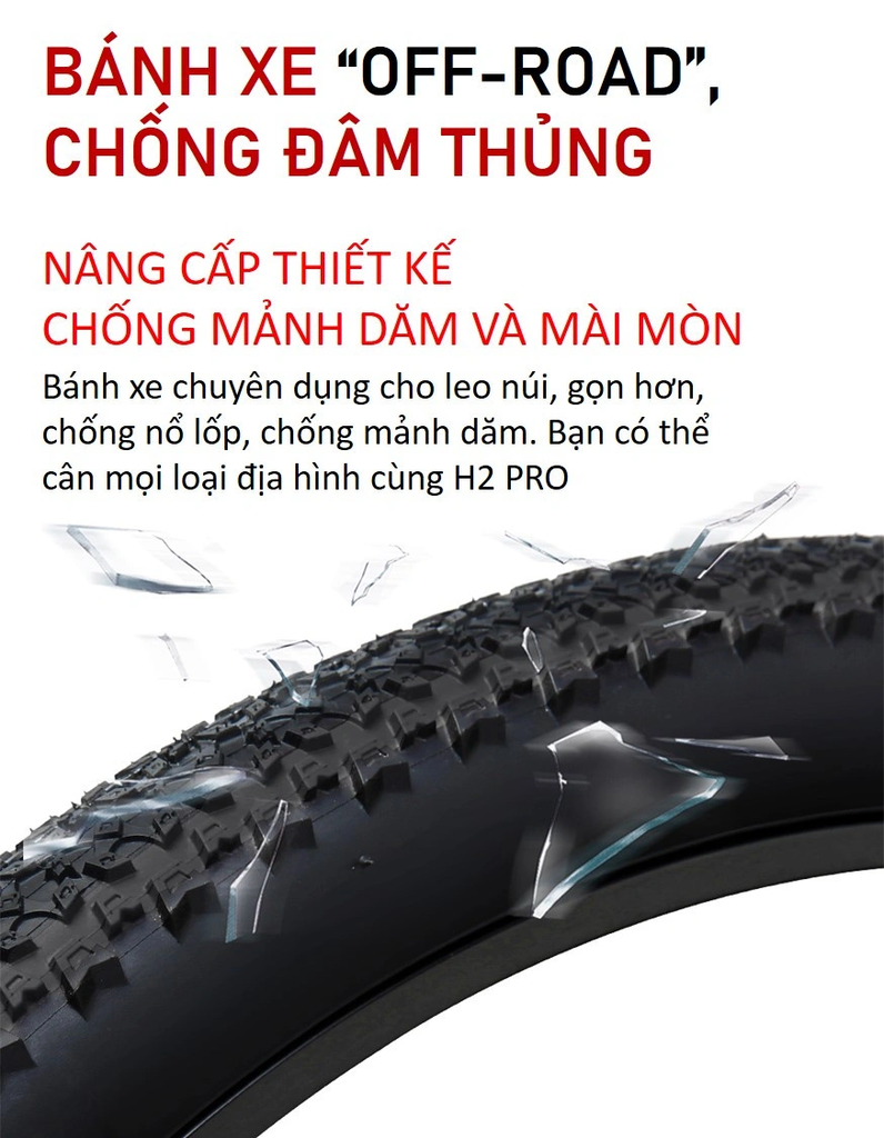 Bánh xe đạp trợ lực điện Zhengbu H2 pro