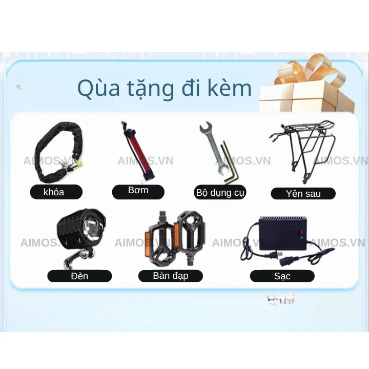 Xe đạp trợ lực điện Phoenix G2 quà tặng
