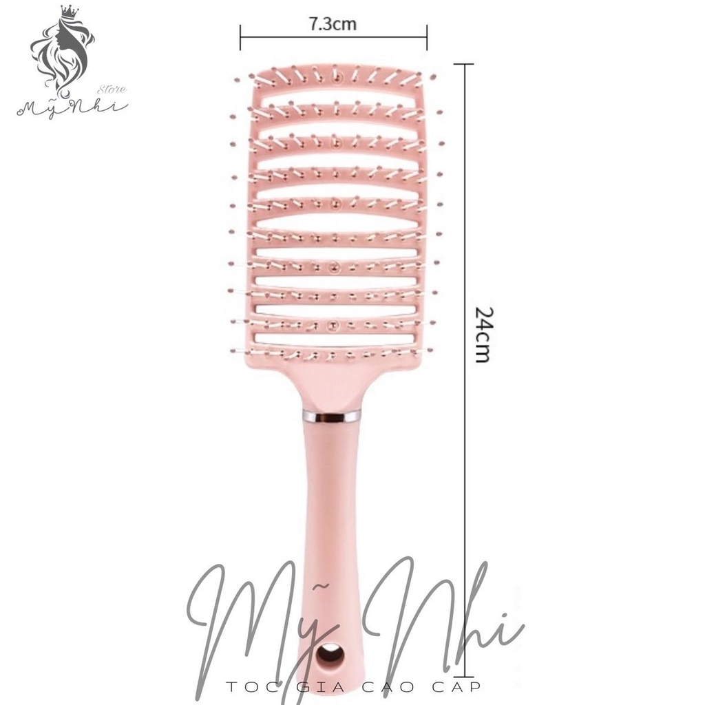 Lược Bán Nguyệt Gỡ Rối Chải Phồng Dành Cho Tóc (giao màu ngẫu nhiên)